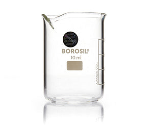 Borosil® Low-Form Glass Beakers with Spout - 10mL - CS/20 | img_1 | Foxx Life Sciences Global | shopfls.com