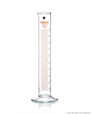 Graduated Measuring Cylinder Hexagonal Base, 1L Borosilicate, CS/4 | img_1 | Foxx Life Sciences Global | shopfls.com