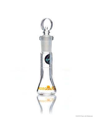 Volumetric Flask, Wide Neck, With Glass I/C Stopper, Class A with Batch certificate, 10 mL | img_1 | Foxx Life Sciences Global | shopfls.com