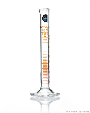 Graduated Measuring Cylinder Hexagonal Base, 10 mL Borosilicate, CS/5, To Contain | img_1 | Foxx Life Sciences Global | shopfls.com