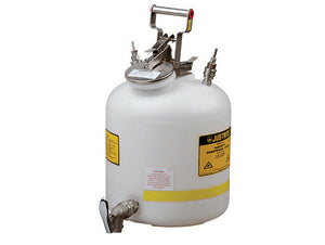 Justrite Quick-Disconnect Disposal Safety Can, with Faucet