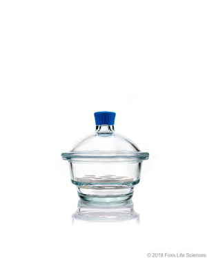 Borosil® Desiccator With Cover and Porcelain Plate, Plastic Knob, Borosilicate Glass 150 mm CS/1 | img_1 | Foxx Life Sciences Global | shopfls.com