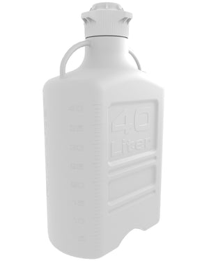 EZBio® Carboy, PP, 40L, No Spigot, VersaCap® 120mm, Double Bagged, Non Sterile