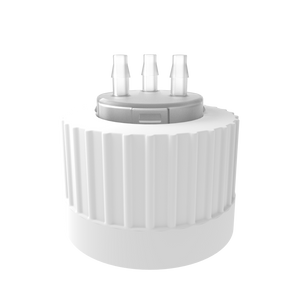 Open Top VersaCap® 38-430mm with 3x Molded 1/8" HB Adapter, 4/case | img_1 | Foxx Life Sciences Global | shopfls.com