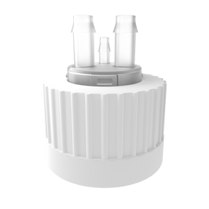 Open Top VersaCap® 38-430mm with 2x Molded 1/4" and 1x 1/8" HB Adapter, 4/case | img_1 | Foxx Life Sciences Global | shopfls.com