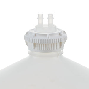 EZBio® GL45 Open Cap & Molded 2x 1/4" HB, White PP for Plastic Bottles - 5 | 25 | img_2 | Foxx Life Sciences Global | shopfls.com