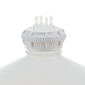 EZBio® GL45 Open Cap & Molded 4x 1/8" HB, White PP for Plastic Bottles - 5 | 25 | img_2 | Foxx Life Sciences Global | shopfls.com