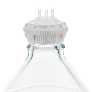 EZBio® GL45 Open Cap & Molded 3x 1/8" HB, White PP for Glass Bottles - 5 | 25 | img_2 | Foxx Life Sciences Global | shopfls.com