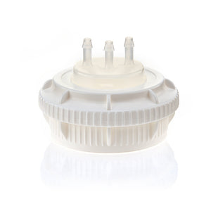 EZBio® GL45 Open Cap & Molded 3x 1/8" HB, White PP for Plastic Bottles - 5 | 25 | img_1 | Foxx Life Sciences Global | shopfls.com