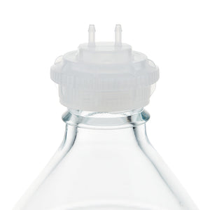 EZBio® GL45 Open Cap & Molded 2x 1/8" HB, Natural PP for Glass Bottles - 5 | 25 | img_2 | Foxx Life Sciences Global | shopfls.com