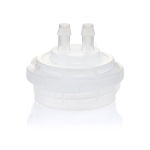 EZBio® GL45 Open Cap & Molded 2x 1/4" HB, Natural PP for Glass Bottles - 5 | 25 | img_1 | Foxx Life Sciences Global | shopfls.com