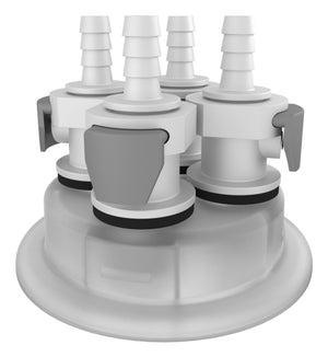 VersaCap® 83B 1/4" HB x4 Adapter Insert | img_1 | Foxx Life Sciences Global | shopfls.com