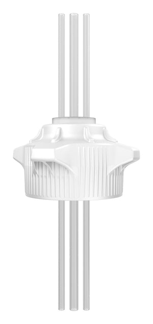 Open Top VersaCap® 120mm with EZBio® Silicone: 2x 1/4" & 1x 3/8" Tubes. Laboratory-Grade Bioprocessing Cap System. | img_1 | Foxx Life Sciences Global | shopfls.com
