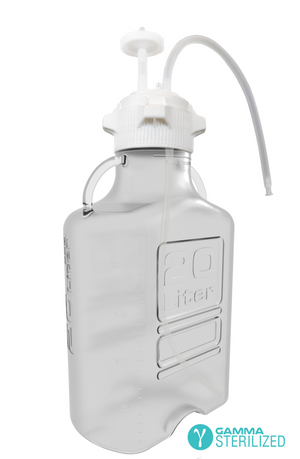EZBio Polycarbonate Single Use Carboy Assembly, VersaCap, Gamma Sterilized