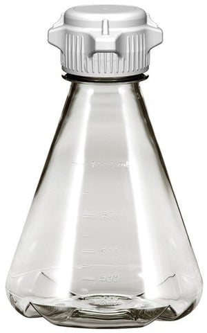 Sterile 1L EZclear® Baffled Erlenmeyer Flask with 53B VersaCap® - Foxx Life Sciences, ideal for laboratory research and bioprocessing. | img_1 | Foxx Life Sciences Global | shopfls.com