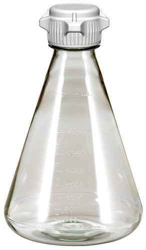 6/case 2L EZclear® Erlenmeyer Flask with 53B VersaCap®, Not Sterile - Laboratory flask for bioprocessing and research. | img_1 | Foxx Life Sciences Global | shopfls.com