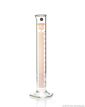 Graduated Measuring Cylinder Hexagonal Base, 250 mL Borosilicate, CS/5 | img_1 | Foxx Life Sciences Global | shopfls.com