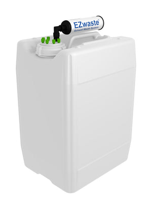 EZwaste® UN/DOT Filter Kit, VersaCap® S70, 6 Ports - For 1/16" OD Tubing with 20L Container. Lab-Grade Waste Disposal Solution by Foxx | img_1 | Foxx Life Sciences Global | shopfls.com