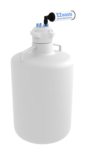 EZwaste® HD Solvent Waste System, VersaCap® 83B, 6 Ports, 20L HDPE Container - Laboratory solvent waste disposal system. | img_1 | Foxx Life Sciences Global | shopfls.com