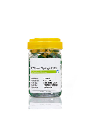 EZFlow® 13mm Syringe Filter, 0.2µm Nylon, 100/pk - Lab-grade filter for sterile filtration in research and bioprocessing applications. | img_1 | Foxx Life Sciences Global | shopfls.com