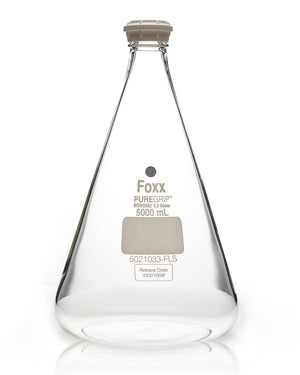 PUREGRIP® Erlenmeyer / Conical Flasks with GL45 Screw Cap 5L 2/Case | img_1 | Foxx Life Sciences Global | shopfls.com