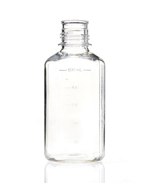EZBio® Bottle, Polycarbonate (PC), Non-Sterile, 500mL, No Cap, pk/12 | img_1 | Foxx Life Sciences Global | shopfls.com