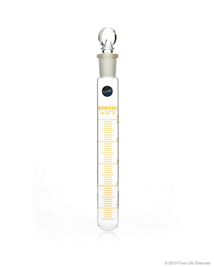 Borosil® Graduated Test Tubes I/C Stopper Borosilicate 30mL CS/10 | img_1 | Foxx Life Sciences Global | shopfls.com