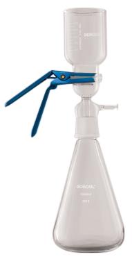 Borosil® Vacuum Borosilicate Glass Filtration Assembly 47MM, 1L flask 300mL funnel with aluminium clamp | img_1 | Foxx Life Sciences Global | shopfls.com