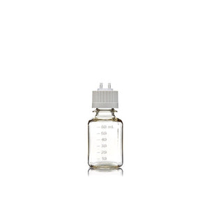 EZBio® MTO 60mL Bottle w/ VersaCap®. PC/PETG, 2x 1/8" ports, Non-Sterile, 10/cs - Foxx Life Sciences bottle for laboratory research & bioprocessing. | img_1 | Foxx Life Sciences Global | shopfls.com