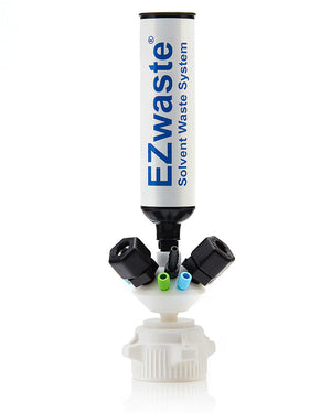 EZwaste HPLC Solvent Waste Cap Assembly with Exhaust Filter
