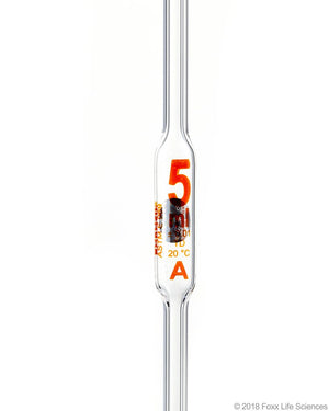 Borosil Volumetric Pipette Bulb Class A ASTM 969 USP Type I Ind Cert 5mL | img_1 | Foxx Life Sciences Global | shopfls.com