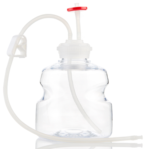 EZCellGene GL45 Wide Mouth Bottle Assembly with Overmolded Silicone Tubing