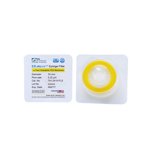 EZlabpure 33mm Syringe Filters – 0.22µm Sterile PES Membrane for Analytical Sample Prep  Foxx Life Sciences | img_1 | Foxx Life Sciences Global | shopfls.com
