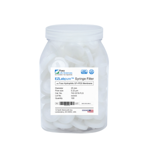 EZlabpure PES Syringe Filter, Glass Fiber Prefilter