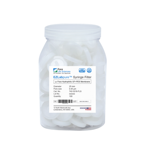 EZlabpure PES Syringe Filter, Glass Fiber Prefilter