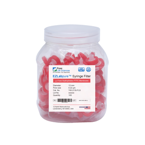 EZlabpure Hydrophobic PTFE Syringe Filter, Non-Sterile