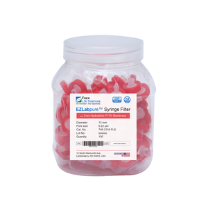 EZlabpure Hydrophilic PTFE Syringe Filter, Non-Sterile