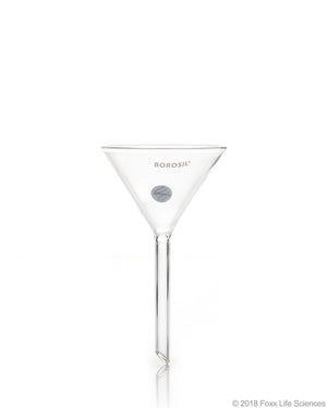 Borosil® Funnels, Short Stem, Plain, 60 deg 75 MM, ISO 4798, 3.3 Borosilicate glass 20/CS | img_1 | Foxx Life Sciences Global | shopfls.com