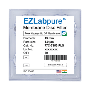 EZLabpure Glass Fiber Membrane Disc PreFilters