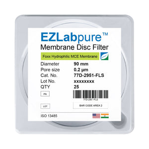 EZLabpure MCE Hydrophilic Membrane Disc Filters, Non-Sterile