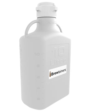 Brewtainers High Density Poly Ethylene (HDPE) 10L (3.44 Gal Max) Homebrew Yeast Container with leakproof Tight Sealed 83B Cap | img_1 | Foxx Life Sciences Global | shopfls.com