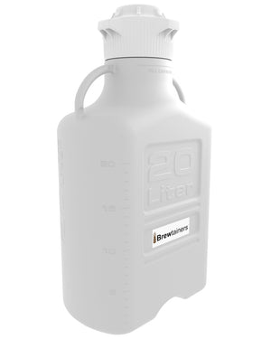 Brewtainers High Density Poly Ethylene (HDPE) 20L (7 Gal Max) Homebrew Yeast Container with leakproof  Tight Sealed 120mm Cap | img_1 | Foxx Life Sciences Global | shopfls.com
