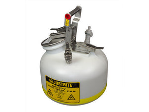 Quick-Disconnect Disposal Safety Can with fittings for 3/8" tubing, 2 gal., polyethylene | img_1 | Foxx Life Sciences Global | shopfls.com