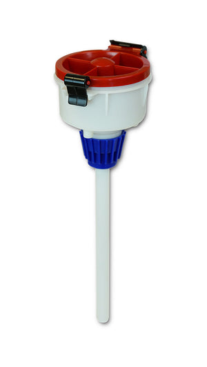EZwaste® 4" Safety Funnel, High Density Poly Ethylene (HDPE), VersaCap 38-430 | img_1 | Foxx Life Sciences Global | shopfls.com