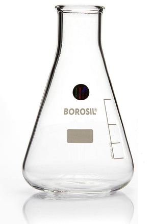 Borosil® Flasks, Erlenmeyer, Narrow Mouth, Beaded Rim, 10mL, CS/30 | img_1 | Foxx Life Sciences Global | shopfls.com