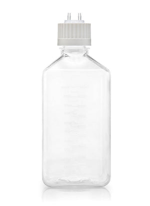 EZBio Titanium Square PETG Bottle Assembly, Non-Sterile, VersaCap Closure