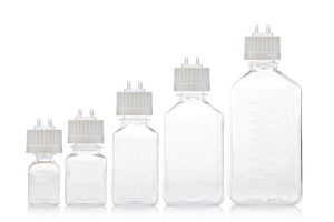 EZBio® 1000mL PETG Bottle Assy with VersaCap® White 38-430, Various HB Fittings - Lab-Grade bioprocessing bottle without tubing. | img_2 | Foxx Life Sciences Global | shopfls.com