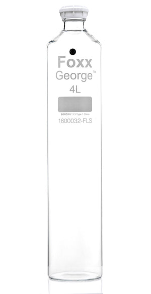 George™ Roller Bottle, 4L, GL45 Screw Neck, 3.3 Borosilicate Glass, 4/CS | img_1 | Foxx Life Sciences Global | shopfls.com