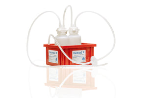 Vactrap2™ Round, 1L + 1L, Polypropylene (PP), Red Bin, 1/4" ID Tubing | img_2 | Foxx Life Sciences Global | shopfls.com