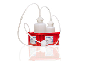 Vactrap2™ Round, 2L + 1L, Polypropylene (PP), Red Bin, 1/4" ID Tubing | img_2 | Foxx Life Sciences Global | shopfls.com